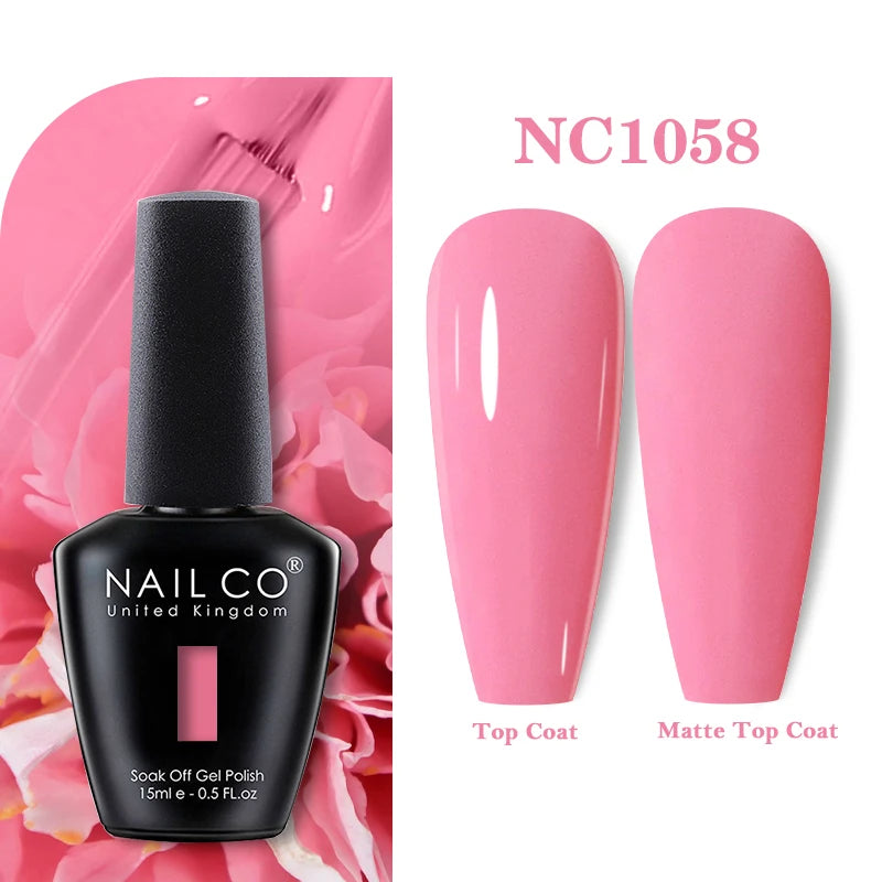 NAILCO 283Colors Gel Nail Polish Top Base Vernis Semi Permanent UV Gel Varnish Nails Art Varnish Hybrid Manicure