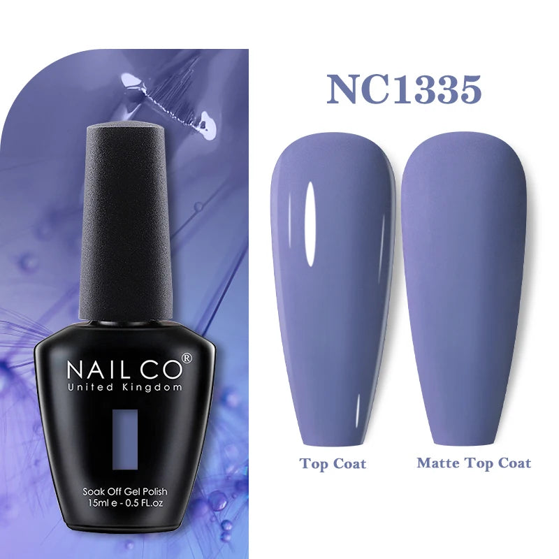 NAILCO 283Colors Gel Nail Polish Top Base Vernis Semi Permanent UV Gel Varnish Nails Art Varnish Hybrid Manicure