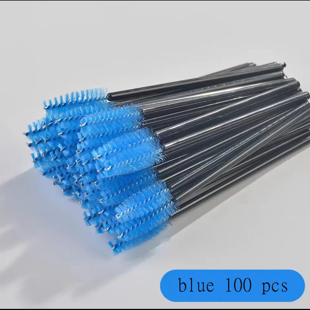 100 Pcs Disposable Eyelash Mascara Brushes for Eye Lashes Extension Eyebrow and Makeup Wholesale of Makeup Tools