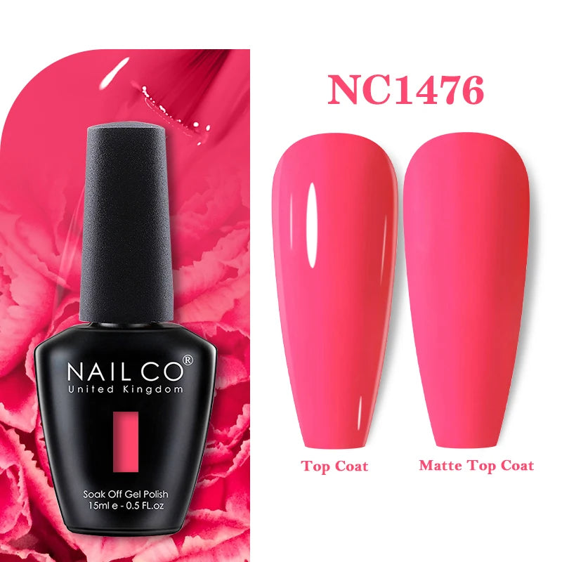 NAILCO 283Colors Gel Nail Polish Top Base Vernis Semi Permanent UV Gel Varnish Nails Art Varnish Hybrid Manicure