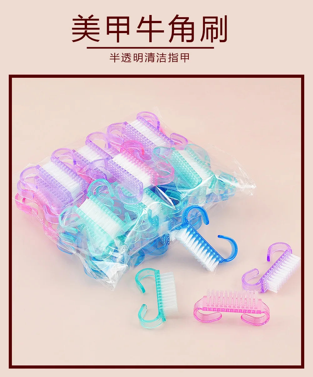 1/3/10Pcs Acrylic Nail Brush 4 Color Nail Art Manicure Pedicure Soft Remove Dust Plastic Cleaning Nail Brushes File Tools Set