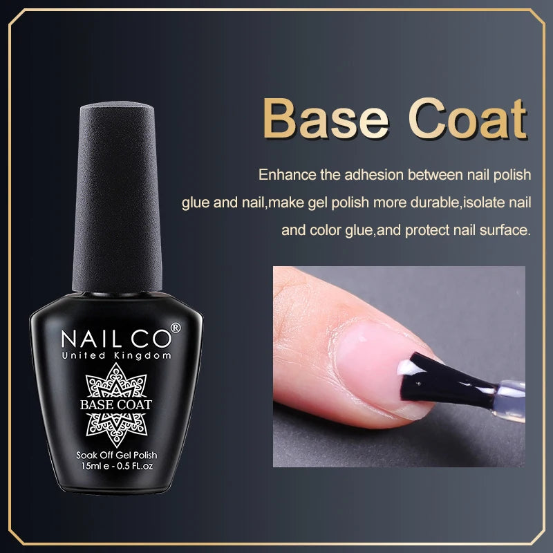 NAILCO 283Colors Gel Nail Polish Top Base Vernis Semi Permanent UV Gel Varnish Nails Art Varnish Hybrid Manicure