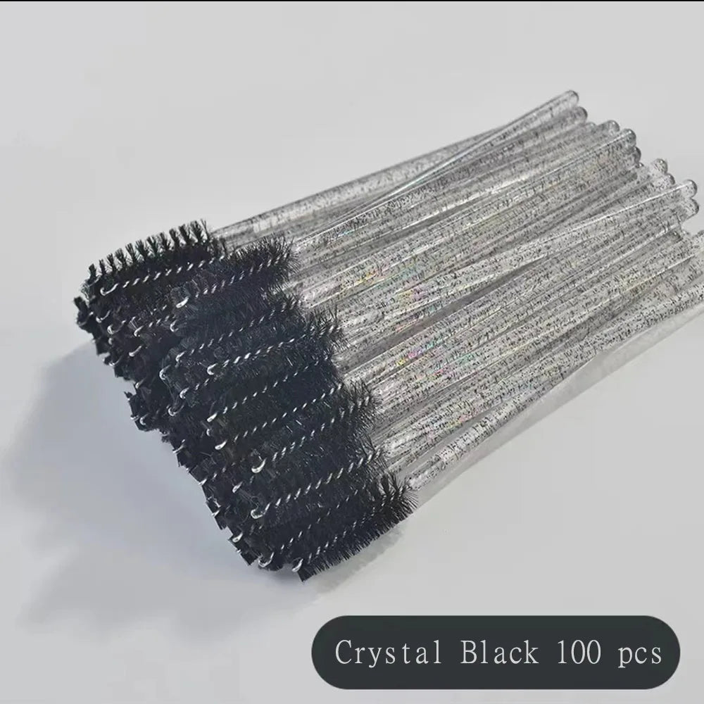 100 Pcs Disposable Eyelash Mascara Brushes for Eye Lashes Extension Eyebrow and Makeup Wholesale of Makeup Tools