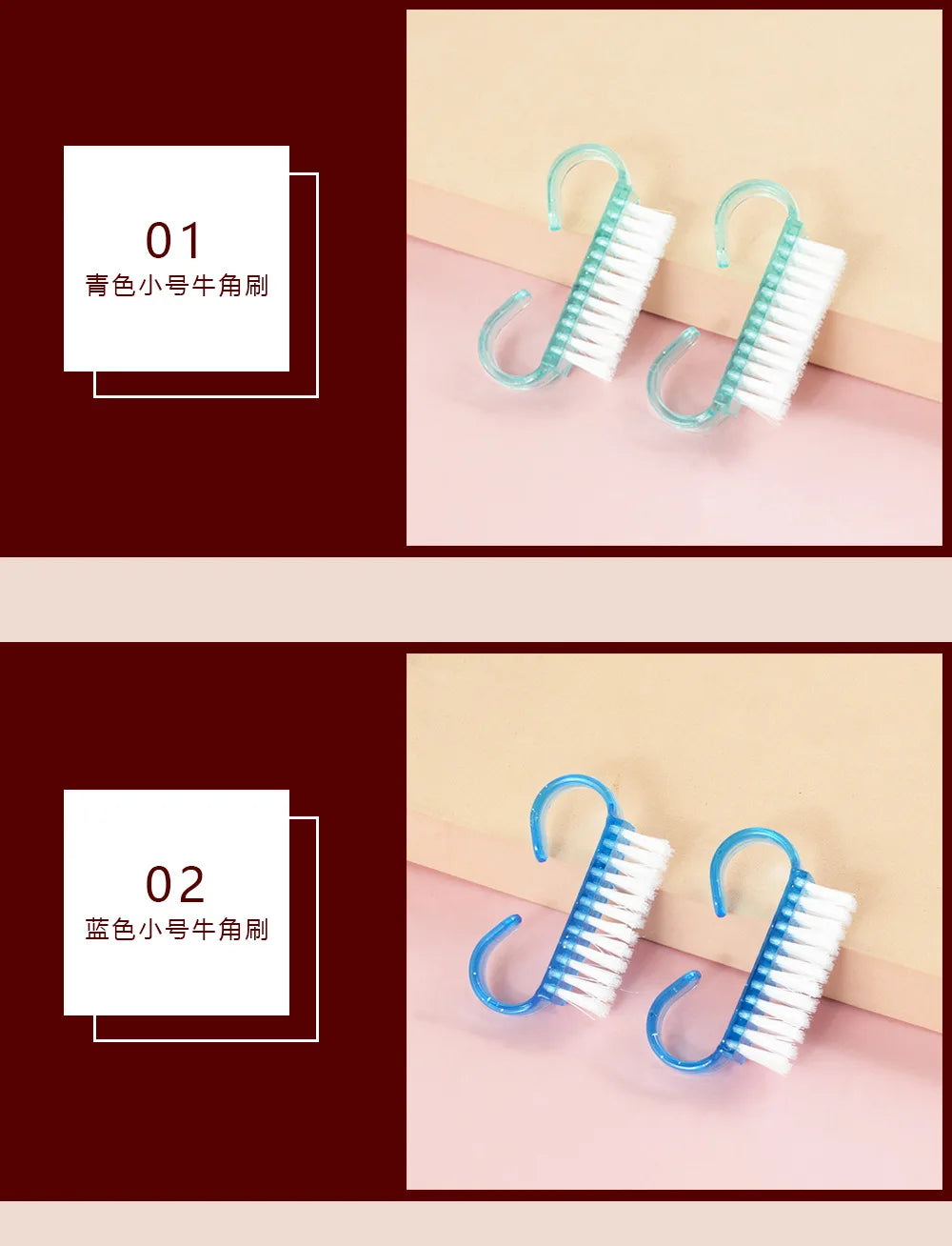 1/3/10Pcs Acrylic Nail Brush 4 Color Nail Art Manicure Pedicure Soft Remove Dust Plastic Cleaning Nail Brushes File Tools Set